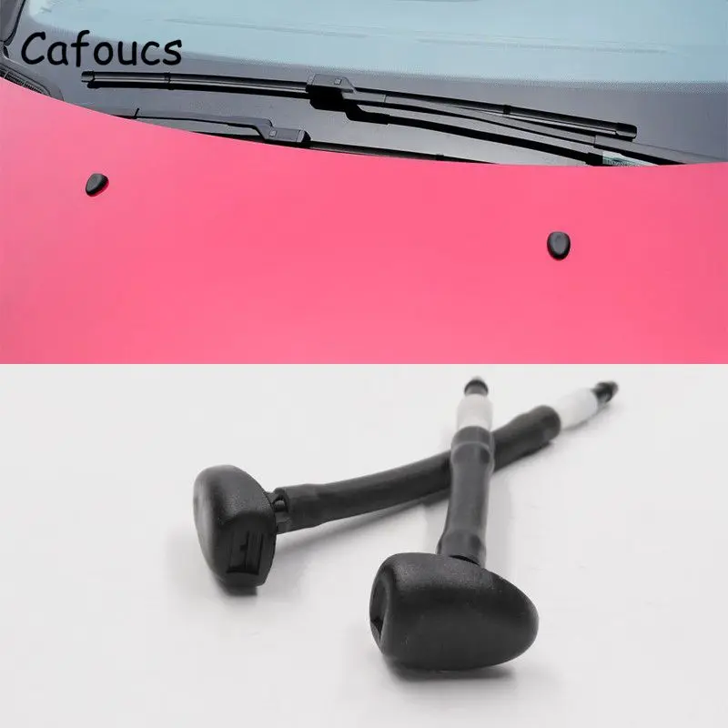 

Cafoucs Car Front Windshield Washer Nozzle For Peugeot 307 308 408 508 For Citroen C4 C5 Windscreen Wiper Water Spray Jet