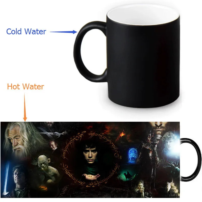 

The Lord of The Rings Colour Change Morphing Mug Heat Sensitive Magic Morph Coffee Mugs 350ml/12oz