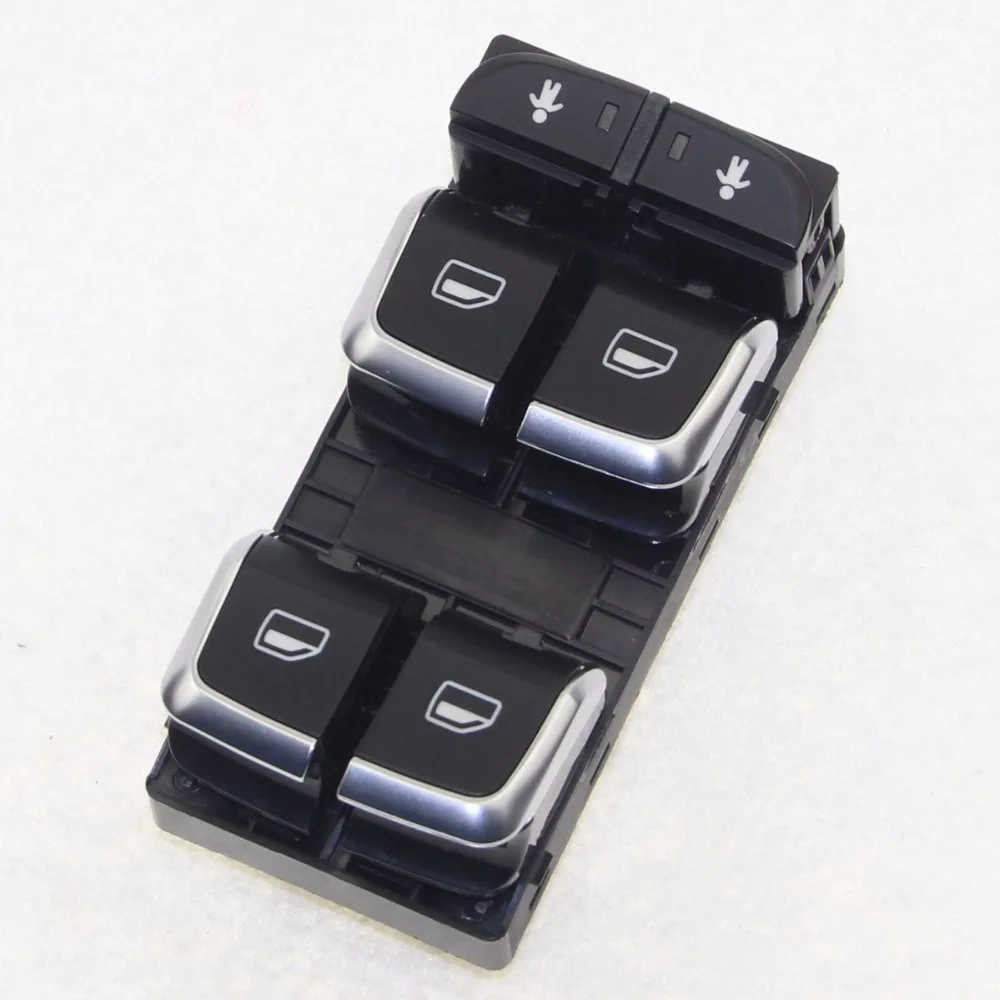 

OEM Chrome Drivers Window Master Switches Glass Lifts Control Switch Button For A6 S6 C7 A7 Q3 RS6 RS7 4GD 959 851 B