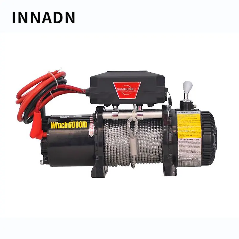 Electric capstan WINCH 6000IB 12V Car Crane Electric Hoist Winch SUV