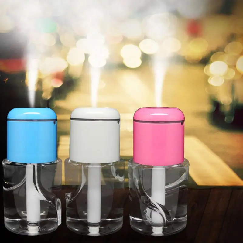 

Mini Portable USB Steam Air Humidifier and Aromatherapy Essential Oil Diffuser with Bottle