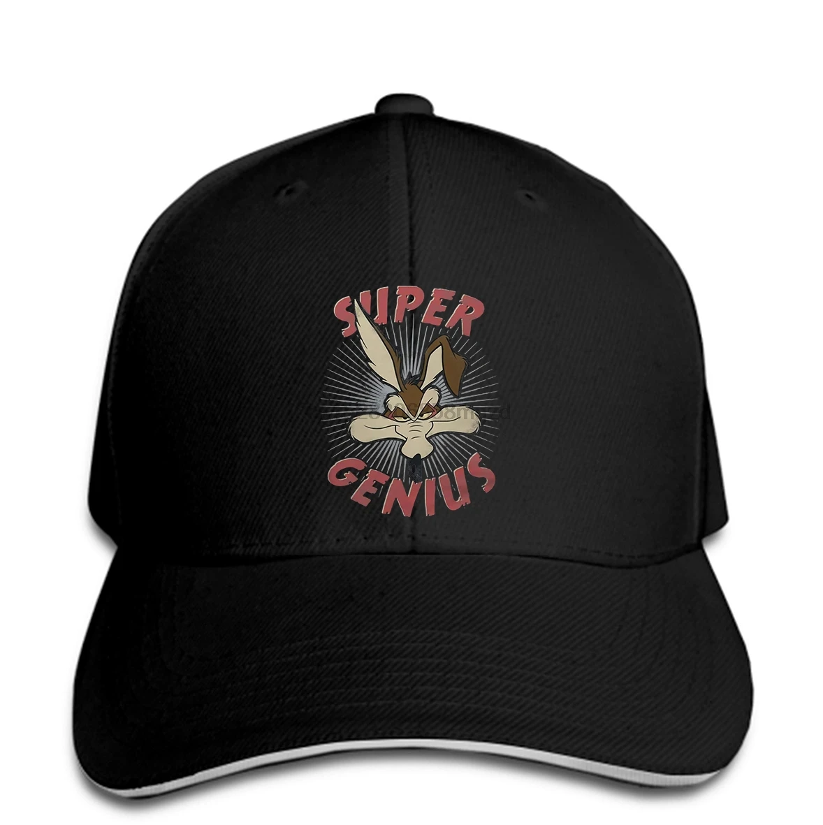 

Wile E Coyote Super Genius Looney Tunes Official Roadrunner Grey Mens Men Baseball Cap Snapback Cap Women Hat Peaked