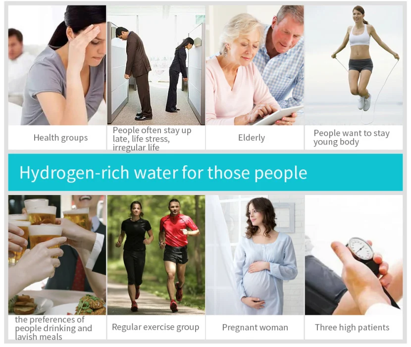 SPE PEM  home use active h2 water generator commercial hydrogen water machine