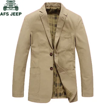 

AFS JEEP Fashion Blazers Suit Jacket Male Casual blazer masculino Plus Size M-4XL Brand Mens Suit Jacket Masculin Blazers homme