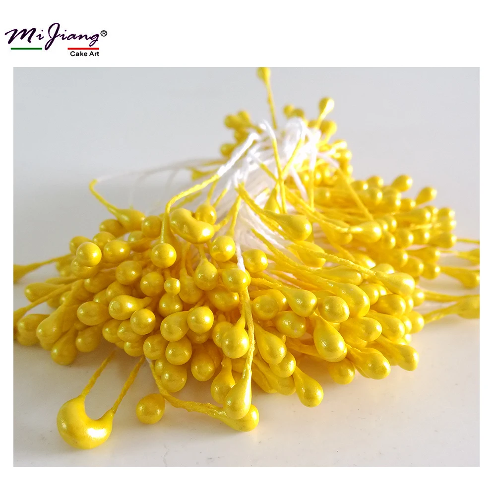 

Simulation Flower Core DIY Fondant Sugar Paste Yellow Color Stamen Sugar Flower Petal Modeling tool Cake Decorating Mold Baking