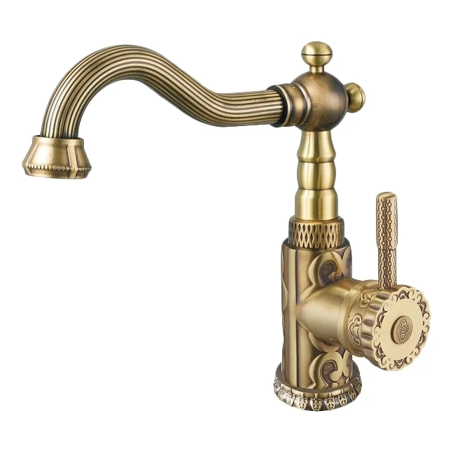 Смеситель для умывальника ZorG Sanitary A 114U BR (Керамический картридж комплект крепежа