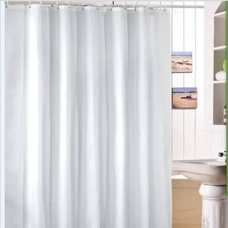 High quality white shower curtain. Waterproof and mildew design