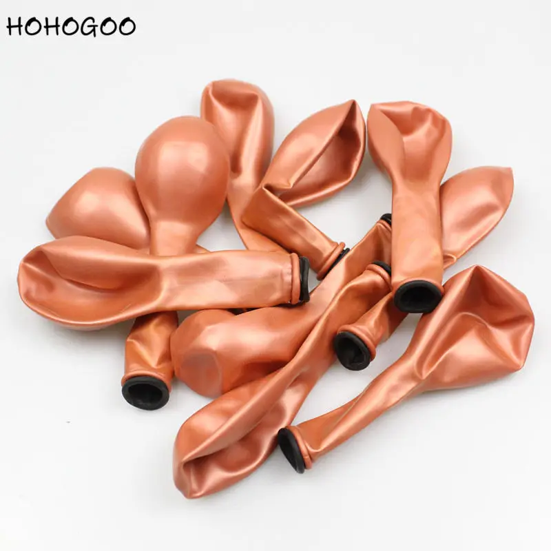 Hohogoo 10 шт./компл. дюймов двойной Слои металлические жемчужные латексные шары