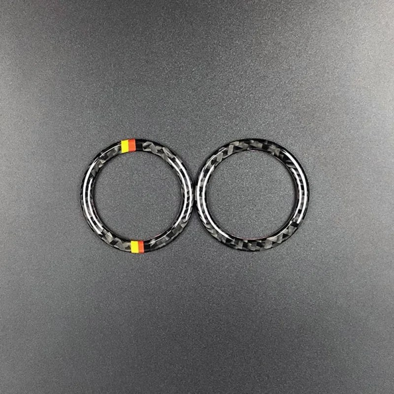 

Carbon Fiber Car Engine Start Stop Ignition Key Ring Sticker For Mercedes C W205 C180 C200 GLC Start Button Key