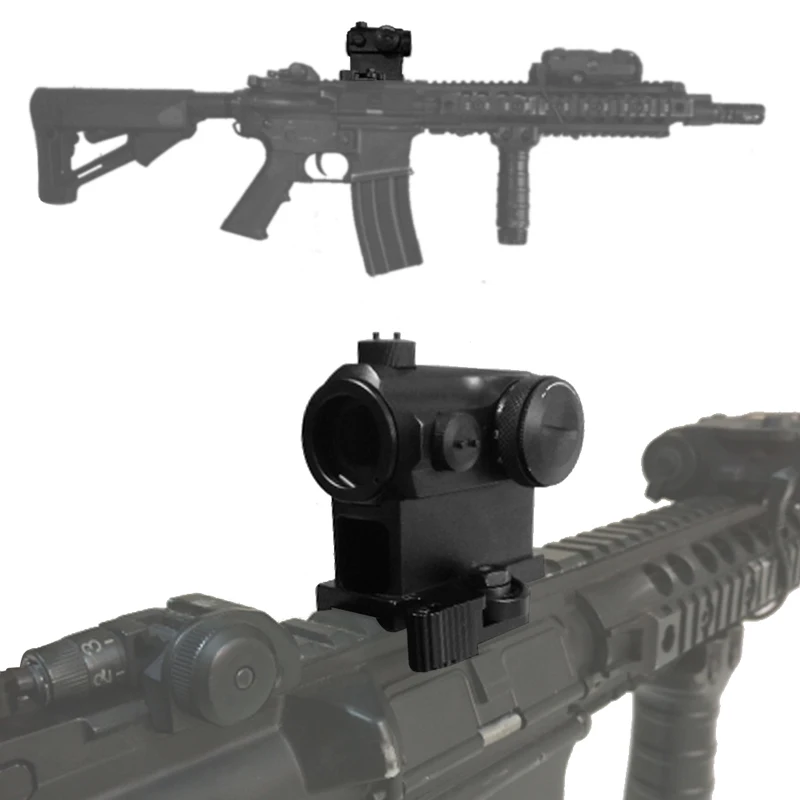 Tactical Mini 1X24 Red Dot Sight Scope with QD Quick Release Mount for Hunting Airsoft RL5-0039-12