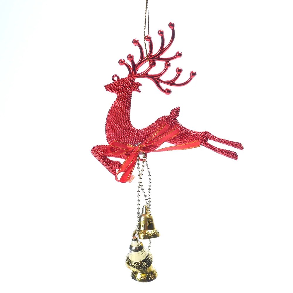 Reindeer Christmas Tree Gold Sliver Hanging Bauble Ornament Party Xmas