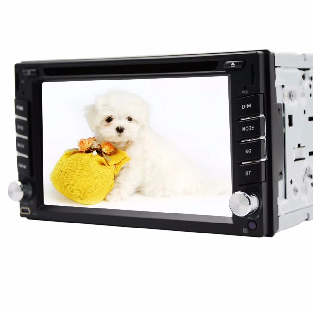 Discount New Universal 2din gps car dvd player Bluetooth Aux in dash car radio 8 GB GPS Navigation Wince audio stereo FM AM RDS Car radio 1