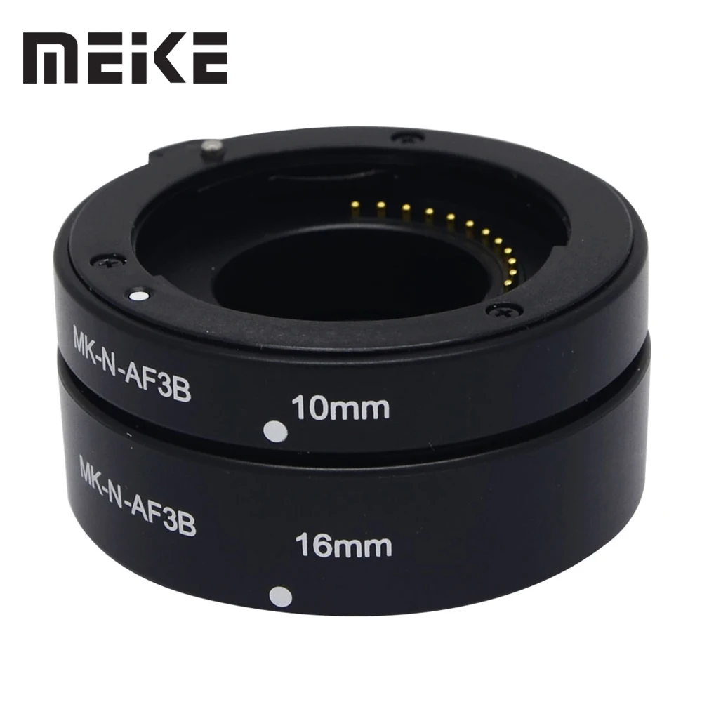 

Meike N-AF3-B Auto Focus AF Macro Extension Tube Ring Set Adapter for Nikon 1 Mount Camera J1 J2 J3 V1 V2