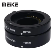 Meike N-AF3-B Auto Focus AF Macro Extension Tube Ring Set Adapter for Nikon 1 Mount Camera J1 J2 J3 V1 V2