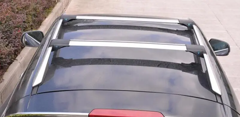 عالية الجودة سيارة من سبيكة الألومنيوم أرفف لسقف السيارة الأمتعة يناسب لأودي Q3 12-15 Q5 10-14 Q7 06-15 بواسطة EMS