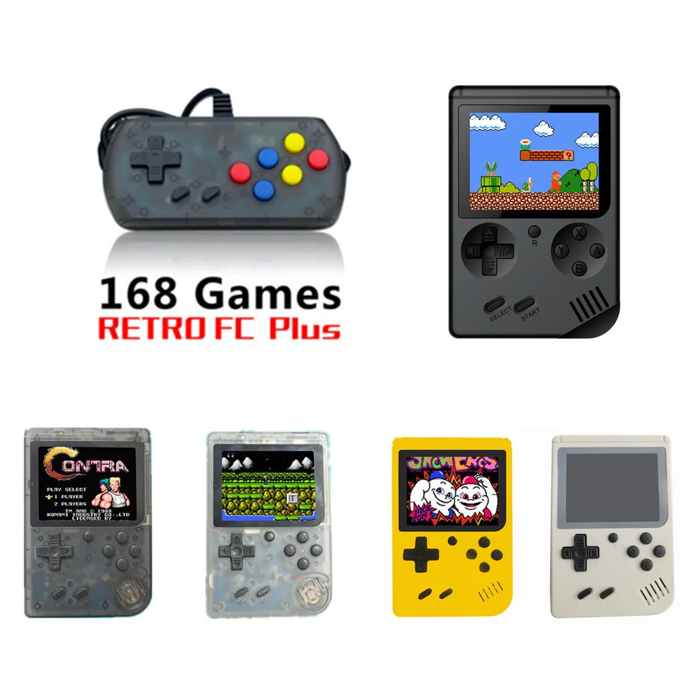 

CoolBaby RS-6A Mini Handheld Game Consoles Portable Retro video Game Machine Color LCD 3.0 Inch game player Built-in 168 games