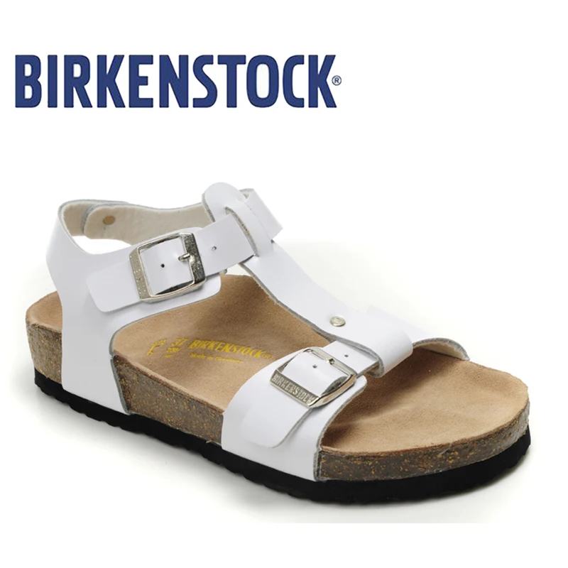 2019 BIRKENSTOCK сандалии унисекс Летняя обувь на плоской подошве пляжные шлепанцы