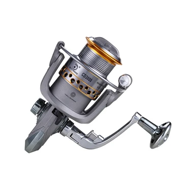 

LIEYUWANG 12 BB Fishing Reels CD3000 Spinning Reel 5.2:1 Speed Ratio Silver Color New Style Gray Type Metal Fishing Reel
