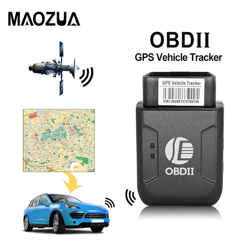 Maozua мини OBD GPS трекер OBDII Автомобильный GSM локатор устройство слежения OBD2 16