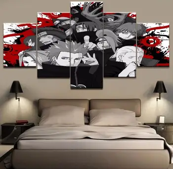 

HD printed painting 5 Pieces NARUTO CHARACTERS 2 Canvas Painting Wall Decor