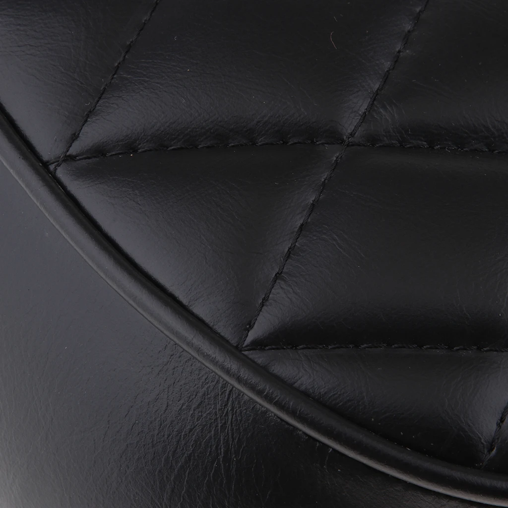Motorcycle Dirt Bike ATV Seat rhombus style Nonsilp Saddle Motorbike Cafe Racer Cushion Pad Seat - Vintage Black