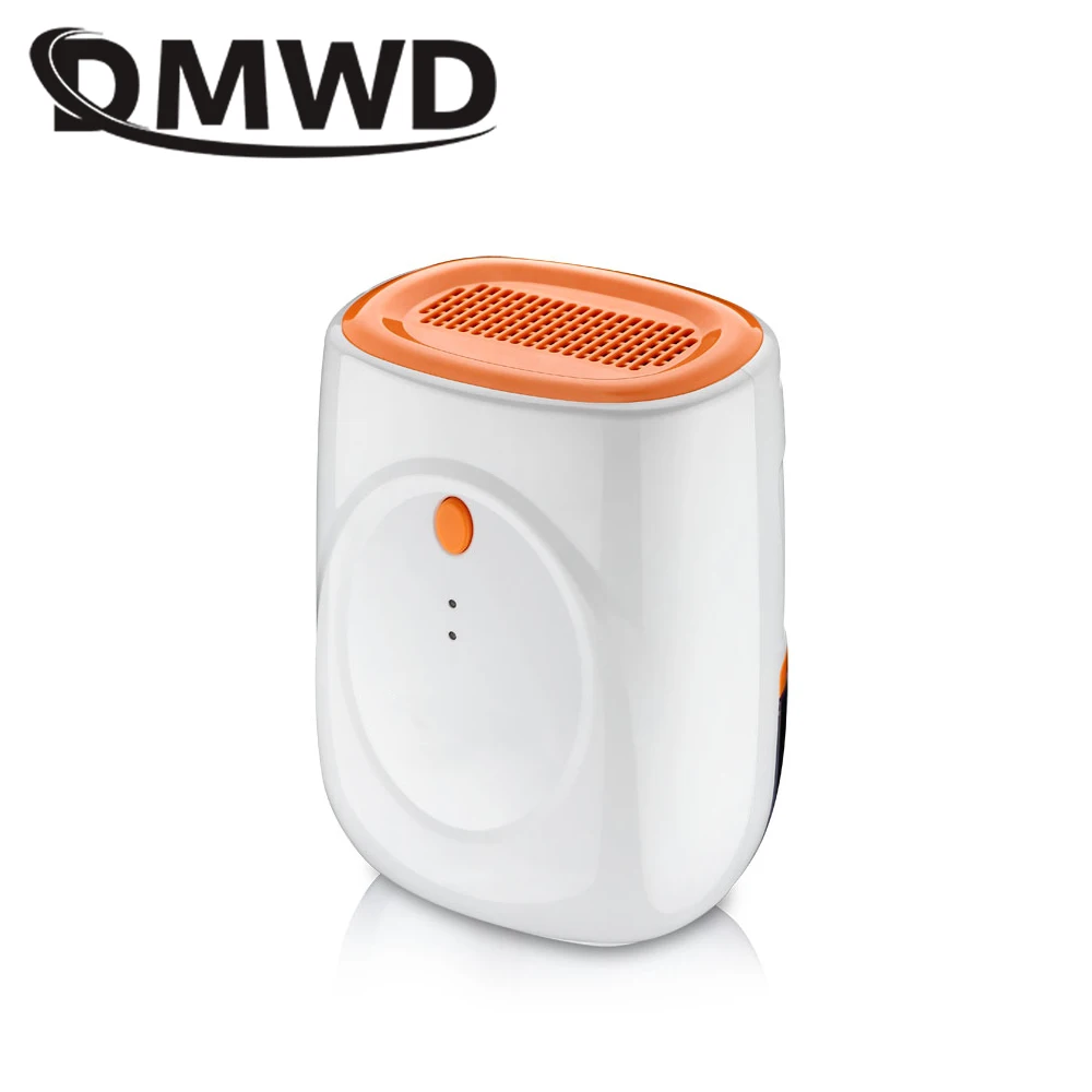 Best DMWD Electric Mini Air Dehumidifier Ultra quiet 500ml Air Dryer intelligent Moisture Absorbing Machine wardrobe bookcase EU US