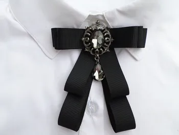 

free shipping new casual male MEN'S fashion Korean handmade college wind bow TIE diamond retro corsage collar shirt accessories