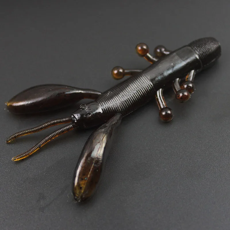 

10 Pcs Soft Sea Fishing Lure Carp Fishing Tackle Wobbler Swivel Rubber Lure Silicone Bait Soft Worm Shrimp Fishing Accessories