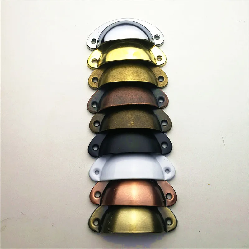 

30pcs/lot Retro Metal Kitchen Drawer Cabinet Door Handle And Furniture Knobs Handware Cupboard Antique Brass Shell Pull Handles