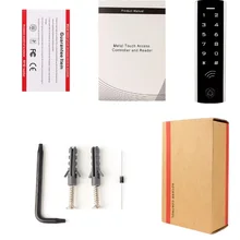 Прямая металлический корпус антивандальная IP65 RFID карта WG26 Автономный контроль доступа сенсорная клавиатура с дверной звонок