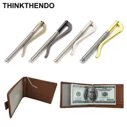 Из Металла Bifold Money Clip бар кошелек заменить Запчасти пружинным зажимом наличными держатель