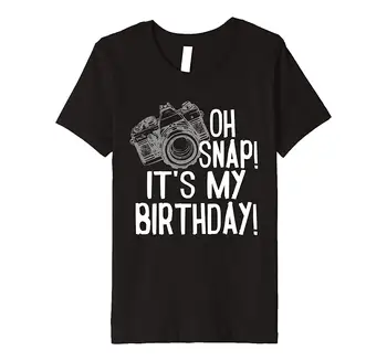 

Oh Snap! It's My Birthday Celebration Party Camera T Shirt