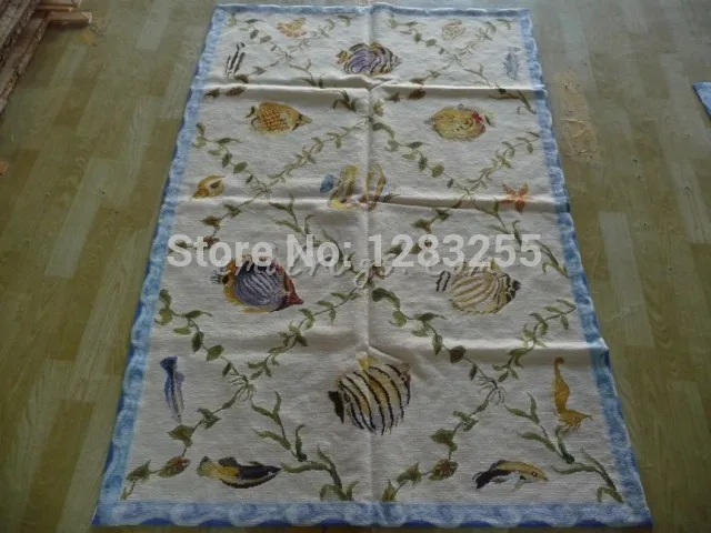 

Antique Needlepoint Throw New Price French Needlepoint 100% Wool Floral Carpet Wool Rug Carpet