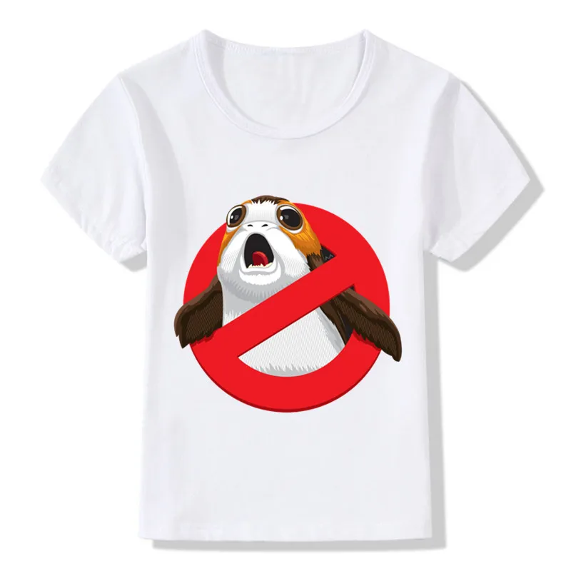 Модная Забавная детская футболка с карманом в виде порга, Детская Повседневная футболка с принтом «Звездные войны», футболки для маленьких мальчиков и девочек, HKP5147
