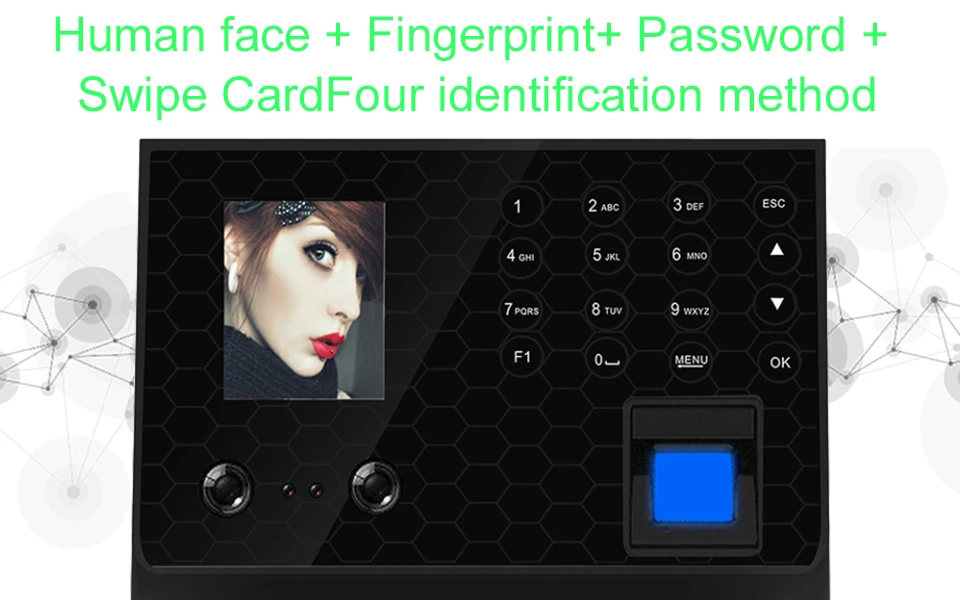 Eseye Биометрические уход за кожей лица и отпечатков пальцев часы-Регистратор посещений регистраторы TCP/IP сотрудник устройство распознавания электронная машина цифровой