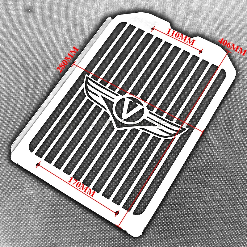 Мотоцикл Череп утолщаются инкрустация радиатора Гриль Крышка защита для Kawasaki Vulcan VN1500 VN1600 средняя полоса 2002-2008