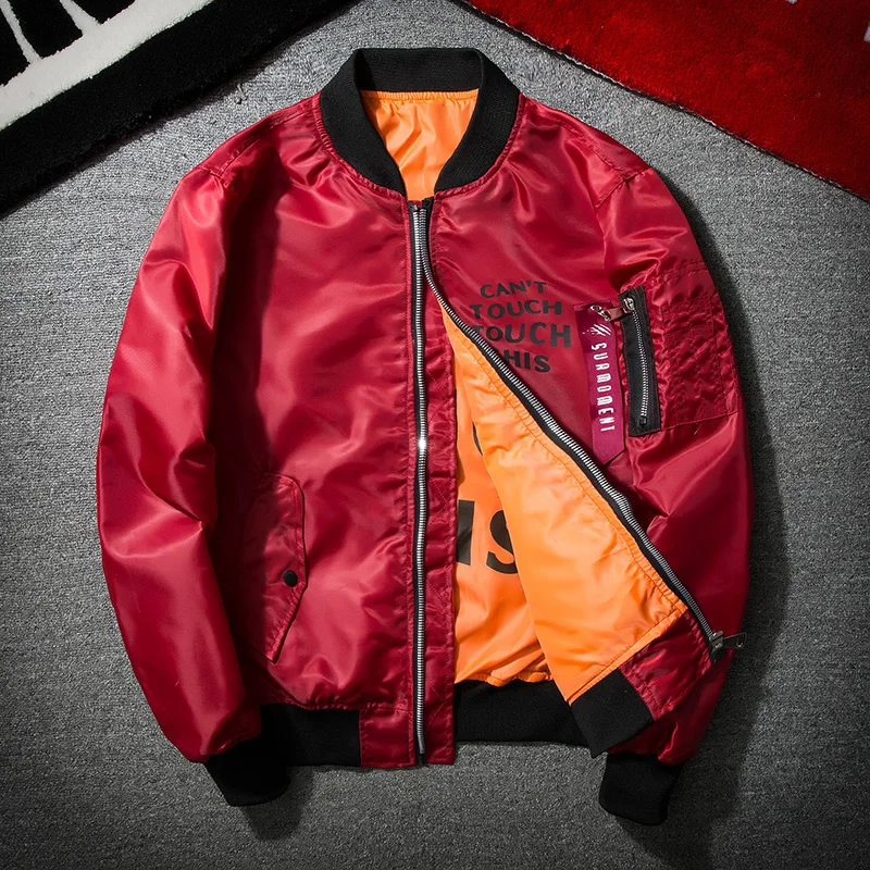 2019 New Autumn Black Red Bomber Ma1 Jacket Men Streetwear Fly Ma1 Jackets Coats Hip Hop Men Coat US Size XS-XL 2019 New Autumn Black Red Bomber Ma1 Jacket Men Streetwear Fly Ma1 Jackets Coats Hip Hop Men Coat US Size XS-XL