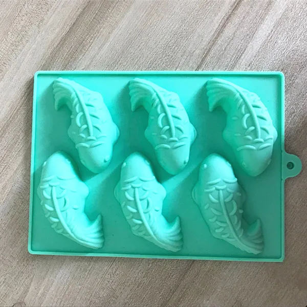 

3D fish carp machine-made mold soap chocolate mold Handmade Cake Silicone Mould