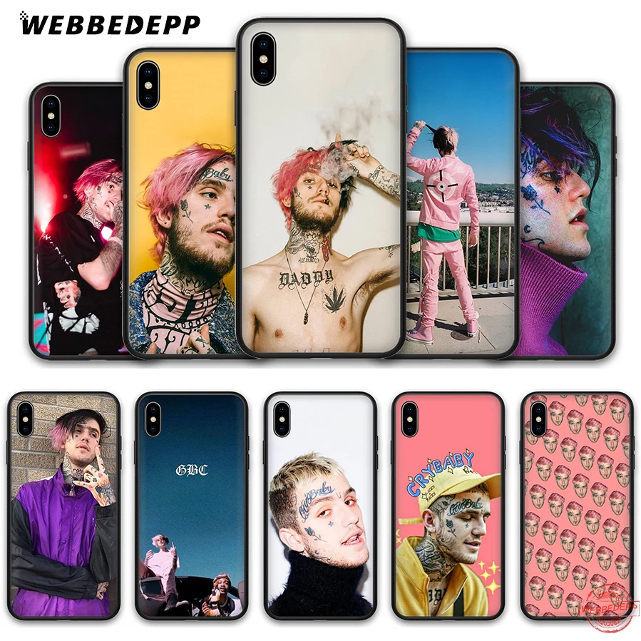 

WEBBEDEPP Lil Peep Soft Silicone TPU Phone Case for iPhone 5 5S SE 6 6S 7 8 Plus XR X XS Max