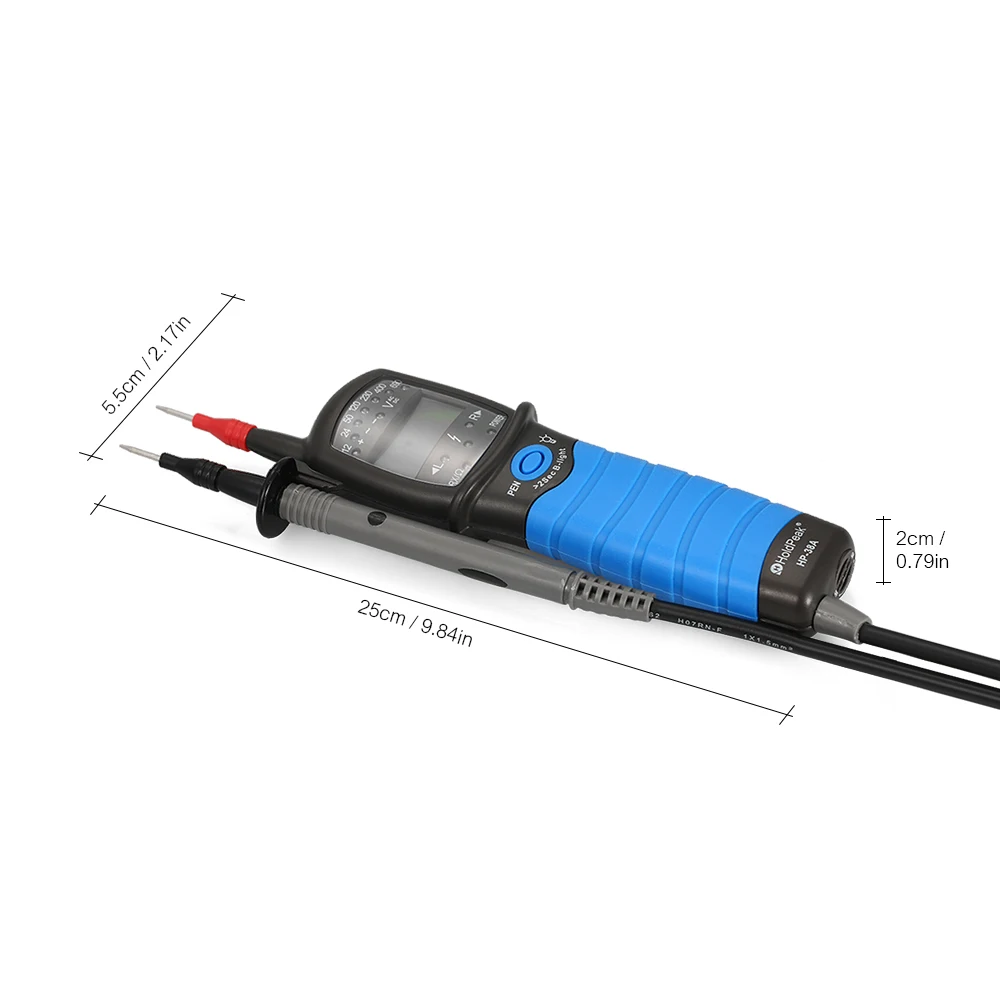 HoldPeak Digital LCD display AC/DC Voltage Tester Non-contact Auto-range Detector Continuity Test Phase Rotation Test