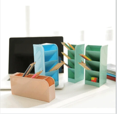 

Hollow Desk Organizer Desktop Office Pen Pencil Case Holder Makeup Storage Box