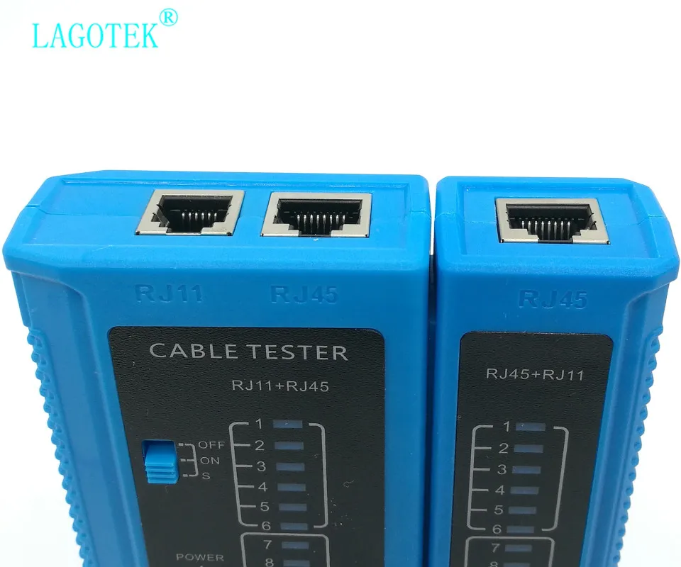 Оптовая продажа 10 шт./лот RJ45 кабель lan тестер сетевой кабель тестер RJ45 RJ11 RJ12 CAT5 CAT6 незащищенная витая пара кабеля локальной сети тестер