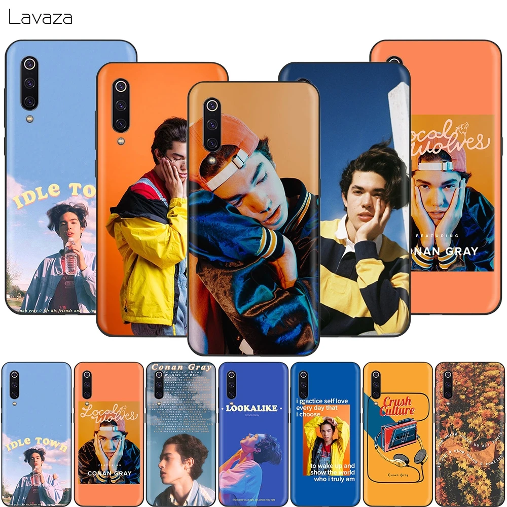 Серый чехол Lavaza Conan для Xiaomi Mi 9 Pro 8 6 A1 A2 Pocophone F1 Lite Max 3 10 Redmi K30 | Мобильные телефоны и
