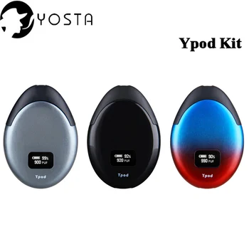 

Original Electronic Cigarette YOSTA Ypod kit with 500mAh Battery 2.0ml Cartridge Pod with 0.49 OLED Vape Vaporizer