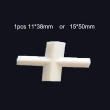 1pcs E15x50mm PTFE Magnetic Stirrer Mixer Stir Bars PTFE Cross shape Stirring Bars white Teflon Spin Bars