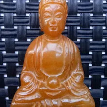 China100% натуральный старый нефрит кулон, ручной резной амулет кулон статуя Будды