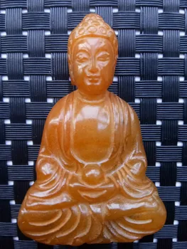 

China100% natural old jade pendant, hand-carved amulet Pendant Buddha statue