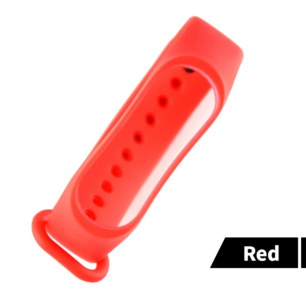 Новое поступление спортивный силиконовый ремешок мягкий портативный сменный Браслет с защитой от падения Чехол для Xiaomi Mi 4 3 - Цвет ремешка: red