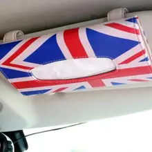 Универсальный крышки коробки из папиросной бумаги прямоугольной формы из искусственной кожи салфетница Офис автомобильное черное зеркало