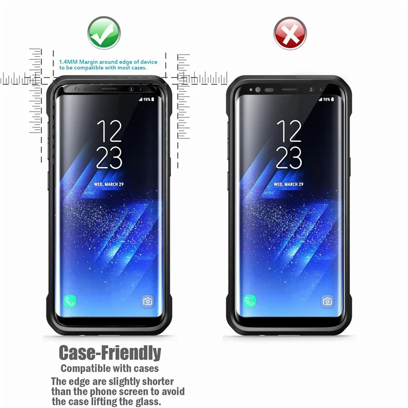 TOMKAS S8 закаленное стекло для samsung Galaxy защита экрана 3D полное покрытие Защита Plus
